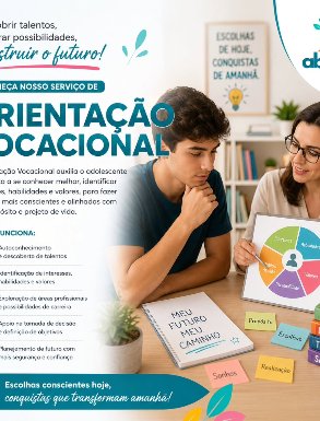 PublicaÃ§Ã£o do Instagram da AbraÃ§o TEA sobre OrientaÃ§Ã£o Vocacional