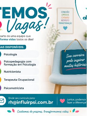 PublicaÃ§Ã£o do Instagram da AbraÃ§o TEA com vagas abertas na equipe